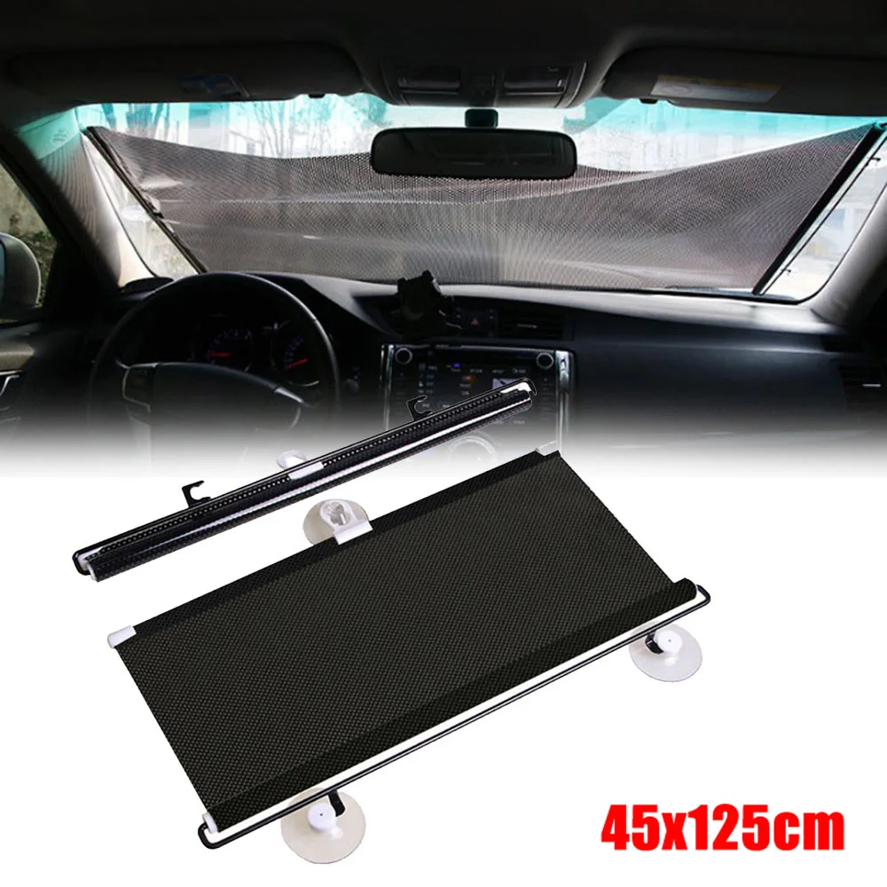 Windshield Sun Shade - Universal Foldable Car Retractable Sunshade Sunblind