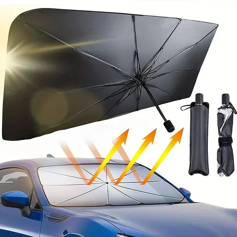 Windshield Sun Shade - Car Parasol Inside The Front Windshield