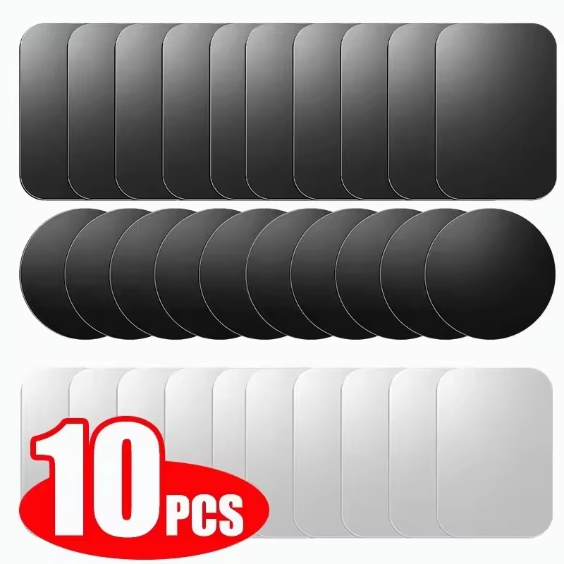 Car Phone Holder - 5/10pcs Magnetic Metal Plate Disk Car