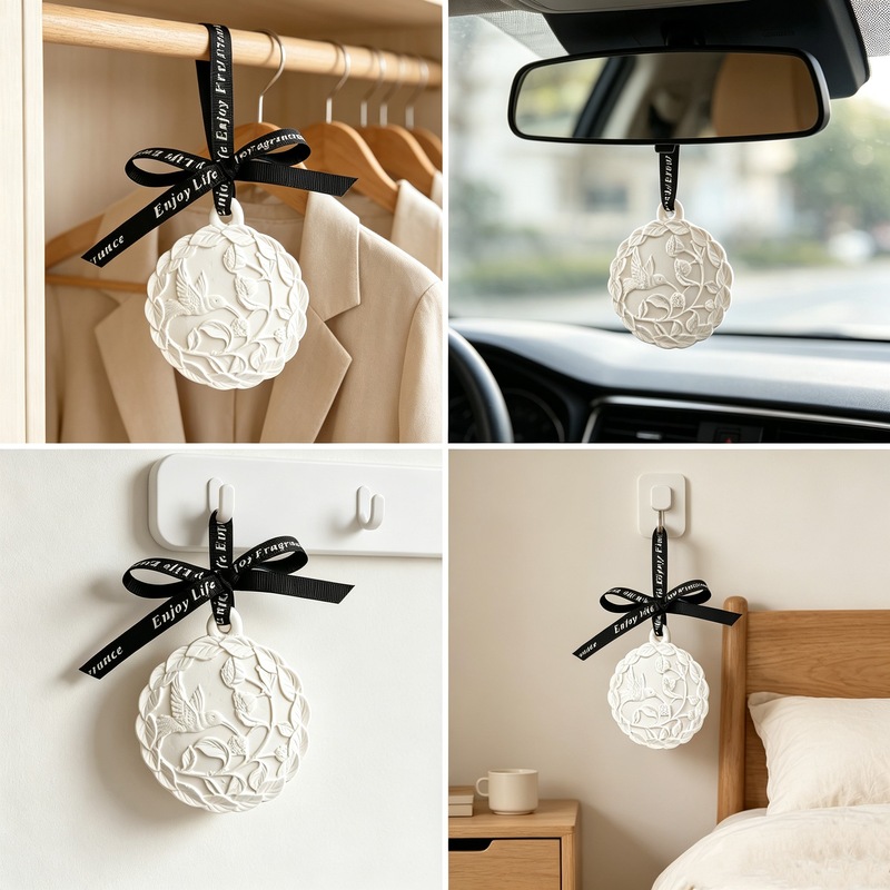 Embossed Clear Ceramic Hanging - đánh giá và giá Car Air Freshener